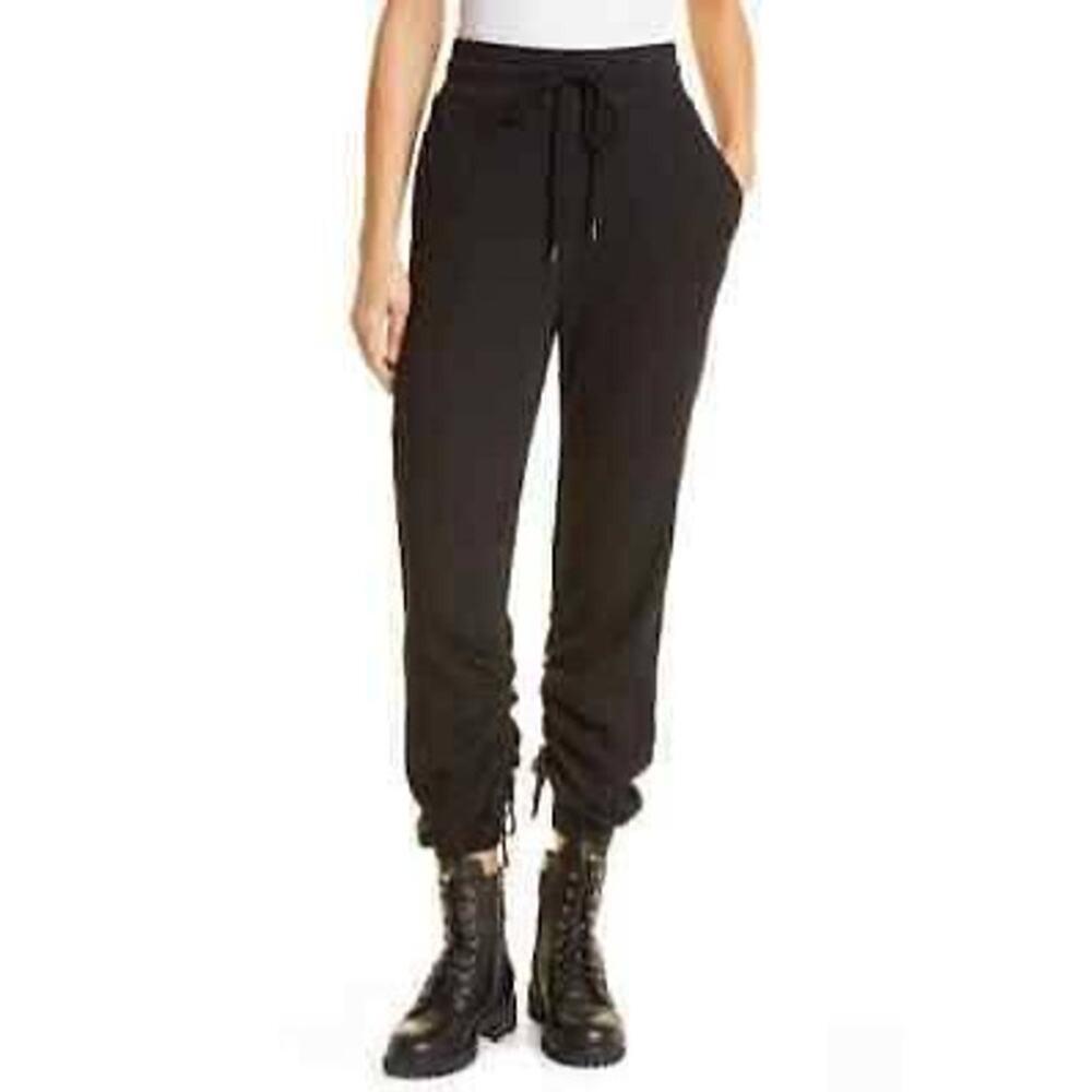 The Range Pants XS Waffle Thermal Drawstring Black Lounge Joggers Jumbo Stark